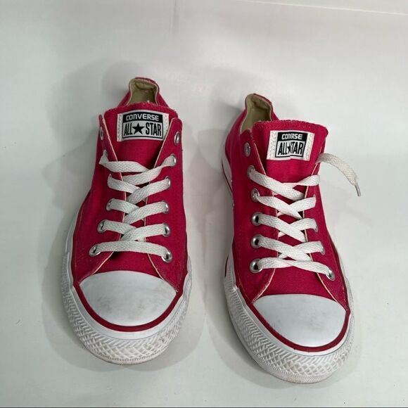 Converse All Star Pink and White Sneakers - Picture 2 of 12